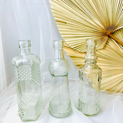 Flaschen Vasen 3-er Set, wedding