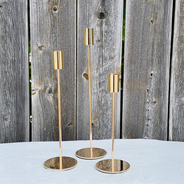 Kerzenhalter Set, gold