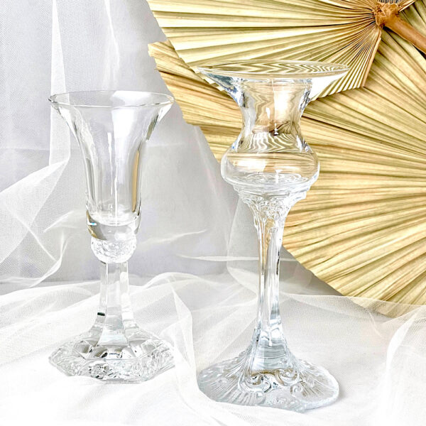 Kerzenhalter 2-er Set, kristall