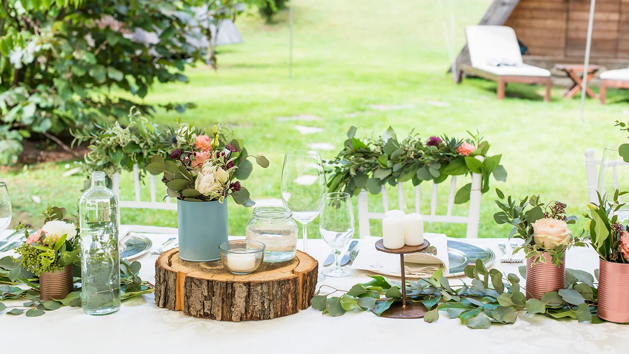 Outdoor Moments-Dekoration unter freiem Himmel.
